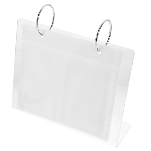 OUNONA Tabletop Photo Album Holder Flip Design for Pictures for Home Living Bedroom Decor Unique present Idea for Special Occasions