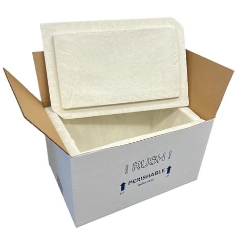 EmmChill UN20A Thermo Chill Insulated Carton with Foam Shipper, Medium, 17" Length x 10" Width x 8-1/4" Depth, Original Version