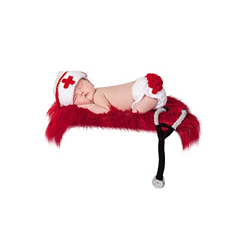 BYNYXI Traje de sesión de fotos de bebé, disfraz de ganchillo para recién nacidos, disfraz de fotografía para niñas, niños, accesorios de fotografía, juego de ropa, sesión de fotos, disfraz de punto