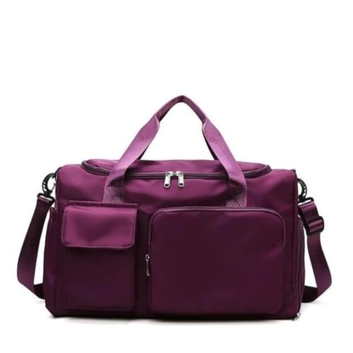 Bolsa Mala de Viagem Multifuncional de Grande Capacidade Resistente e Impermeável(5072Vinho)