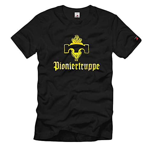 T-Shirt Bundeswehr Insigne Pionnier Allemande Vêtement Militaire Noir XXL