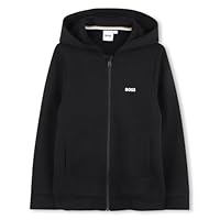 BOSS Kids Logo Zip Hood Baby Black 6 Years