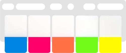 Brunnen Haftmarker Markierstreifen Index Office to go, 150 Blatt, 25 x 43 mm, 5 Farben