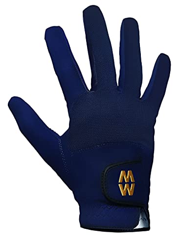 MacWet Mens & Ladies 1 Pair Short Mesh Sports Gloves - Navy 8