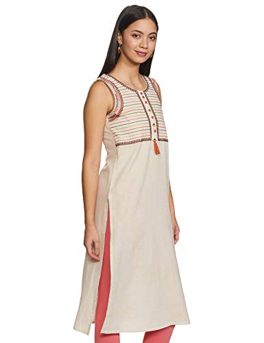 Image of HAUTE CURRY by Shoppers Stop Women's Rayon straight Kurta
