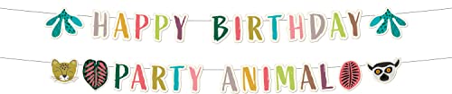 Folat 68287 Letter Garlands Zoo Party Pack of 2, Multi-Coloured
