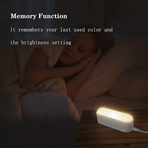Saphalton Led Night Light Usb Corded, Adjustable Color And Brightness, Dimmable Tap Lights, Stick On Nightlight For Bedroom, Bathroom, Hallway, Kitchen, 2 Pack #TOP2