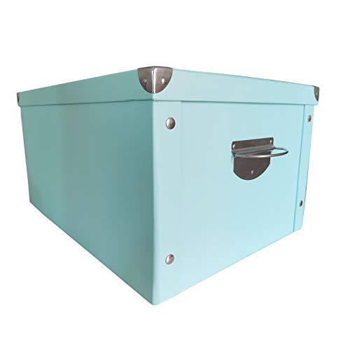 X-super Decorative Storage Cardboard Boxes with Lip Sturdy Organizer Gift Boxes for Keepsake Toys Photos Memories Closet Nursery Office File Wardrobe Bookshelf Display Case