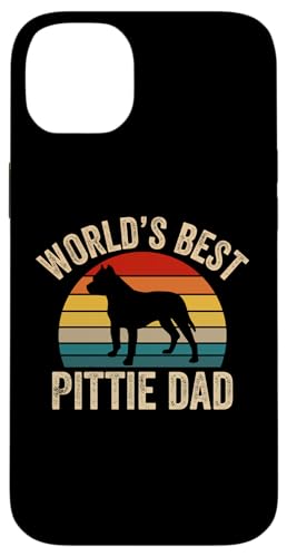 Vintage World's Best Pittie Dad �ʔ��� ���g�� �s�b�g�u�� �p�p �X�}�z�P�[�X iPhone 14 Plus �p