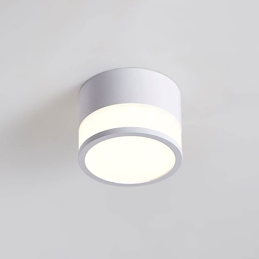 Plafonnier spot LED 7W cylindrique avec 3 modes de couleur pour éclairage de galerie