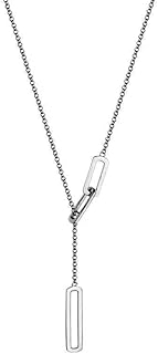 [AJIRO ACCESSORY] N128 ネックレス シンプル チェーン ステンレス ラリエット シルバー ゴールド ロング ロングネックレス シンプル プレゼント 人気