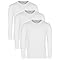 Lower East Lot de 3 ou 5 t-Shirts Basiques à col Rond et Manches Longues pour Homme 100% Coton - Plusieurs Couleurs