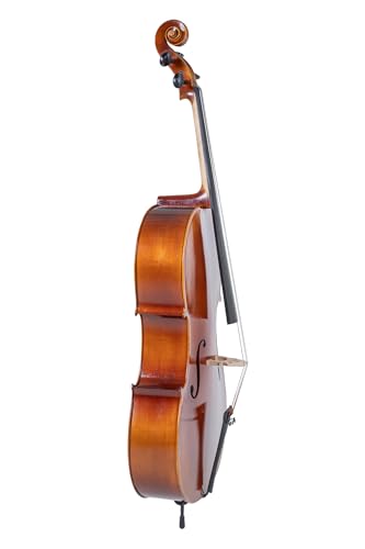 GEWA Cello, Cellogarnitur Serie Allegro VC1-1/16 Spielfertig, inkl. Tasche, Massaranduba Bogen, Larsen Aurora Saiten