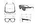 MAGID Y50 Safety Glasses, ANSI Z87.1, Anti-Fog UV Protection, 2 Pack Combo Lens 1 Clear 1 Gray, Side Shields, Black Frame, 2 Pairs