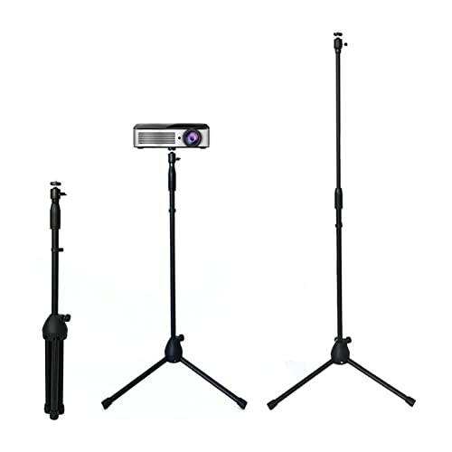 Trípode para mini proyector y cine en casa con soporte de piso ajustable de 360 grados