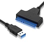 YIXINHE USB 3.0 to SATA III hard drive cable and restorer - portable, plug and play - suitable for high-speed data transfer of 2.5-inch SSD/HDD