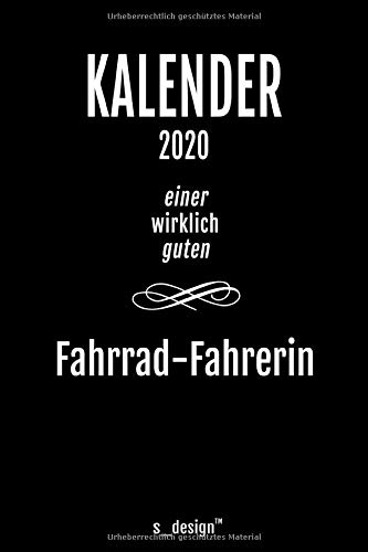 Kalender 2020 Für Fahrrad Fahrer Fahrrad Fahrerin Wochenplaner Tagebuch Journal Für Das Ganze Jahr Platz Für Notizen Planung Planungen
