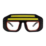 Générique Sicherheitsbrille mit LED-Leuchten | Wiederaufladbar, Helligkeit einstellbar mit Bewegungsmelder, Stirnlampe für Laufen | Für Holzbearbeitung,