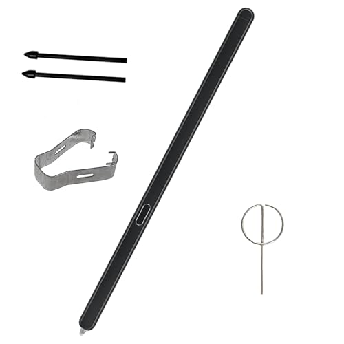 Stylus Pen para Z Fold 6 S Pen negro con diseño ultra fino y kit de puntas gratis