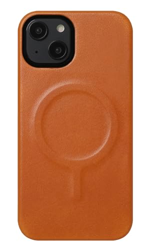 【iphone16】ヴィンテージ風 レザー＆布製スマホケース　ブラウン iPhone16対応 」 iPhoneケース 名入れ無料 「 グリップタッチ