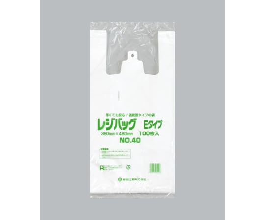 福助工業 レジ袋 レジバッグ 関西 No.40E 1ケース 100個&times;10セット入 00157021