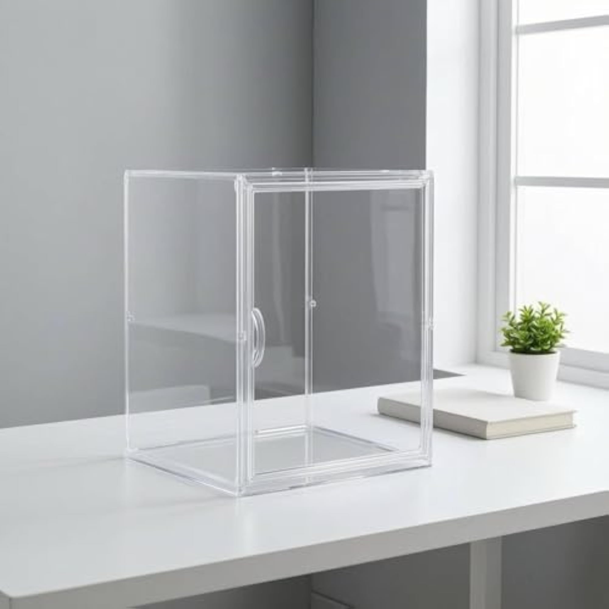 Transparent Handbag Display Case, Stackable Acrylic Box