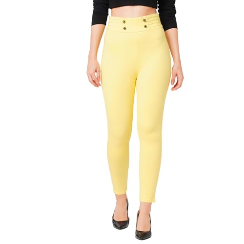 Image of Globus Women Treggings (3641977001 Lime Yellow 28)