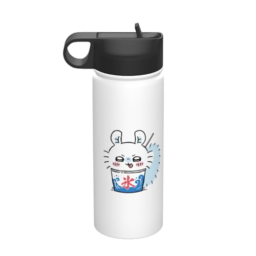 ステンレスカップ ちいかわ モモンガ コーヒーカップ 車用 タンブラー かわいい 大容量 保温 保冷 真空断熱 蓋付き 水筒 ウォーターボトル 取っ手付き 持ち運びやすい スポーツ アウトドア オフィス 家庭用 車用 男女兼用 誕生日プレゼント 500ml