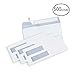 Ohuhu 500 Pack #8 Double Window Envelope SELF SEAL Adhesive Tinted Security Envelopes Quickbooks Check, Business Check, Documents Secure Mailing, 3 5/8