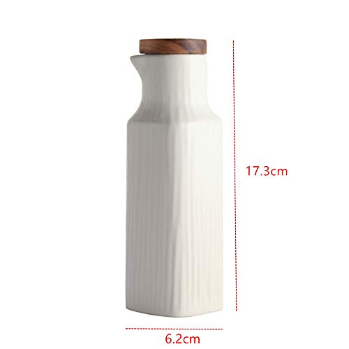 Onepine 300Ml Ceramic Oil Dispenser Bottle, Oil Bottle Cruets No Drip, Olive Oil Dispenser, Condiment Container With Lid #TOP1