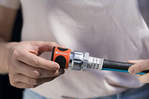 GARDENA Metal Alloy Hose Connector with Water Stop