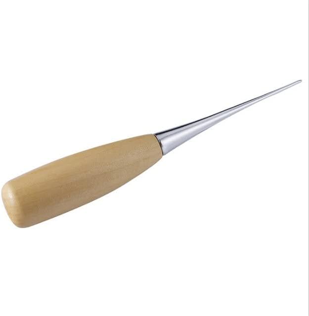 1 Set Sewing Needle Awl Leather Leather Craft Tools Stitching Awl Sewing Asseccories Leathercraft Shoe Repair Tools Handwork - (Color: Light Grey)