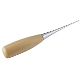 Punzón de aguja de costura, herramientas de artesanía de cuero, punzón de costura, accesorios de reparación de zapatos de cuero, 1 Juego - (Color: Gris claro)