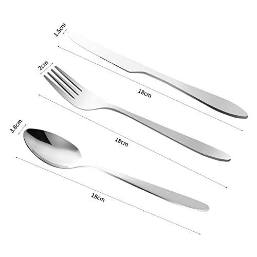 MOUFIER Outdoor Camping Cutlery Set Stainless Steel Tableware Mess Kit Includes Plate Bowl Cup Spoon Fork Knife in Mesh Bags for Camping Backpacking & Hiking for 4 Person