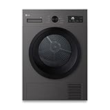 LG RHA1008NDK - Secadora de Ropa 8kg, Bomba de Calor y Carga Frontal, D, Secadora LG Serie 100, 65 dB, Secado por Bomba de calor, LED Display, Ahorra Energía y Tiempo, Color Grafito