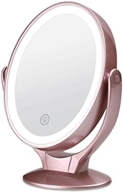 Makeup Mirrors Desktop LED with Light Filling mesh red Portable Vanity image 5