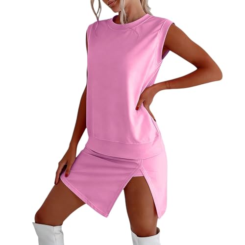 Tenue de tennis sans manches avec jupe haute pour vos séances en extérieur