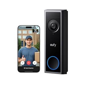 eufy Video Doorbell C30, Battery Powered, 2K FHD, 16:9 Expanded View, Easy Installation, Ring Call, Human and Motion Detection, HomeBase S380 Compatible, No Monthly Fee