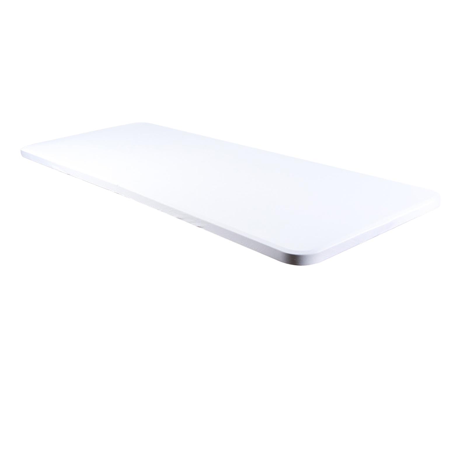 ATORSE® Spandex Table Cover Rectangle Washable Table Cloth For Picnic Banquet Dinner White 183X76X76Cm-image-7