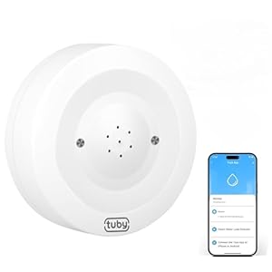 TUBY WiFi Water Leak Detector – No Hub Required,...