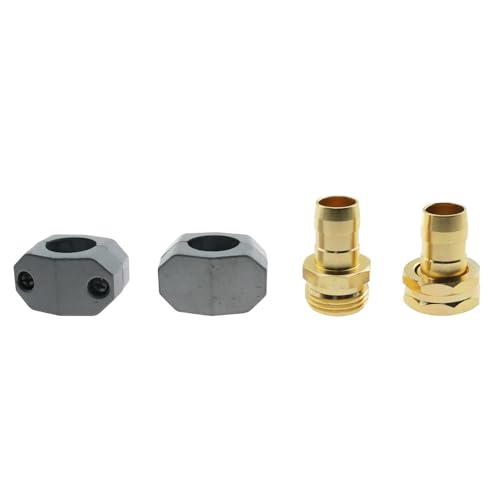 RLECS 1 Set 2PCS Heavy Duty Repair Fittings Metal 5/8 to 3/4 Inch Aluminium Alloy Garden Hose Repair Kit Male and Female Plumbing Fittings for Repairing and Connecting Hose Ends - Thumbnail 2