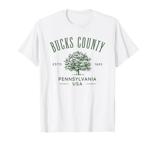 Bucks County PA Vintage Design Souvenir T-Shirt