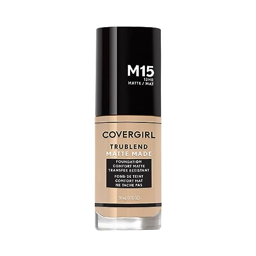 COVERGIRL TruBlend Matte Made Liquid Foundation, Buff Beige, 1 Fl Oz (Pack of 1)