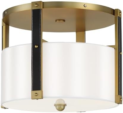 Minka Lavery 2784-695 Chelsea Semi-Flush, 4-Light, 400 Total Watts, 20-in H x 15.38-in W, Soft Brass