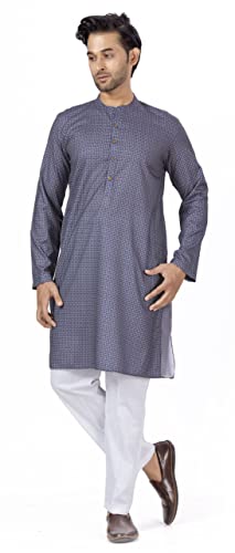 Image of Studio Shringaar Men's Cotton Relaxed Fit Straight Kurta