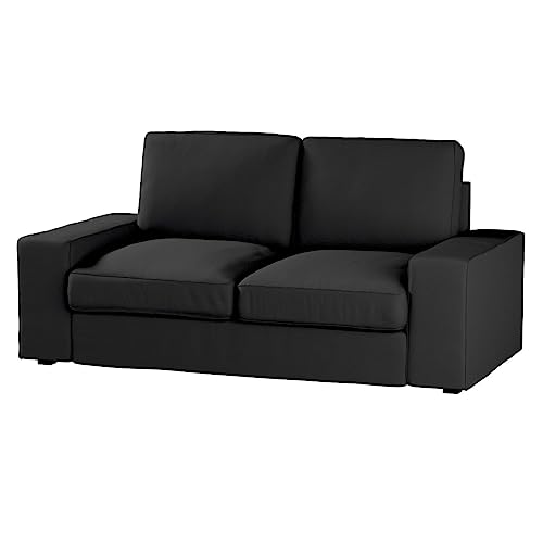 Collezione 100% Poliestere FRANC-TEXTIL DEKORIA 701-705-00 - Copridivano 2 posti, per Divano Kivik, Modello Etna, Colore Nero