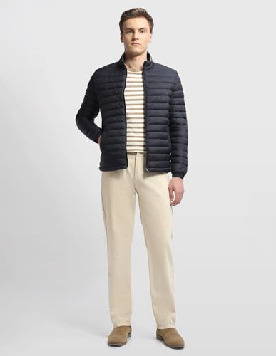 Image of Arrow sport men's solid regular fit packable jacket