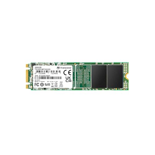 Image of Transcend 250GB M.2 SSD 825S, SATA III 6Gb /s M.2 2280 SSD Read /Write Speed - Up to 500 /330 MB /s, Solid State Drive - TS250GMTS825S