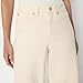 Amazon Essentials Women's Women's Low Stretch Relaxed-Fit Mid-Rise Wide Leg Jean, Ecru, 10