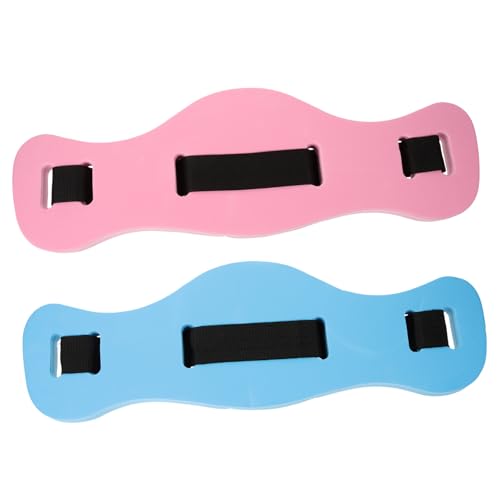 BESPORTBLE 1 Juego Cinturones Flotadores para Natación Cinturón Eva Soporte para Aprendizaje Y Entrenamiento Piscina Azul Y Rosa 2 Piezas